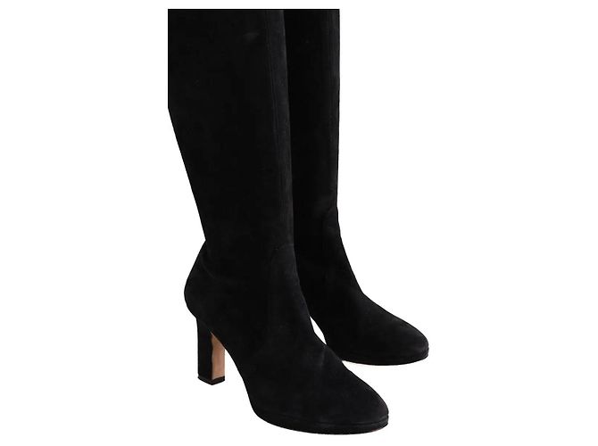 Stivali Stuart Weitzman in camoscio nero - vista 3