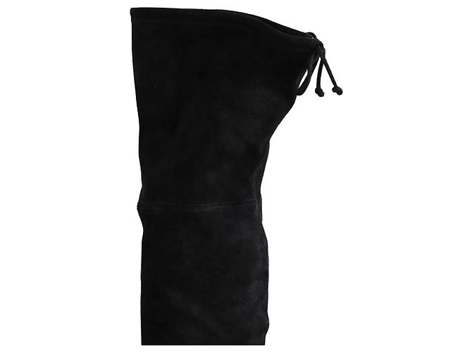 Stivali Stuart Weitzman in camoscio nero - vista 4