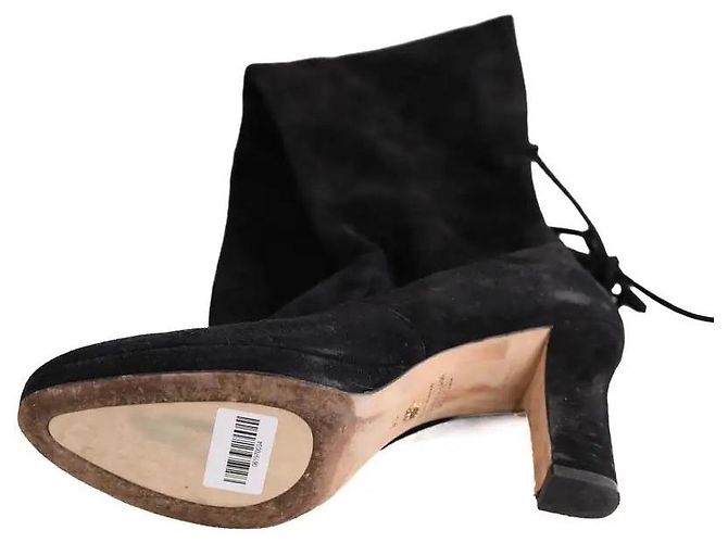 Stivali Stuart Weitzman in camoscio nero - vista 6