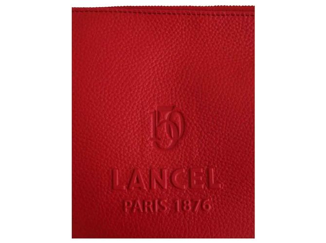 Pochette Lancel in pelle rossa - vista 2