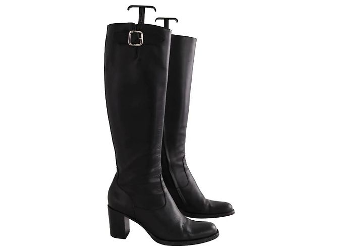 Botas de piel negra Free Lance - vista 3