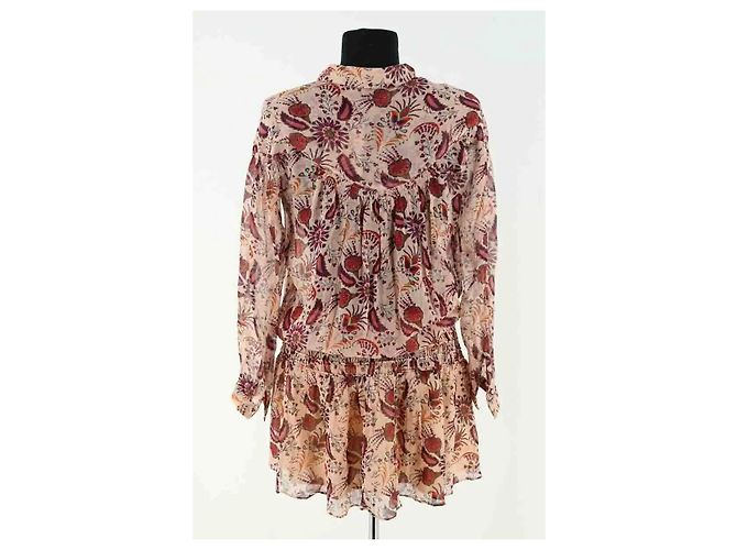 Ba&Sh Kleid in Ecru aus Viskose - Ansicht 4