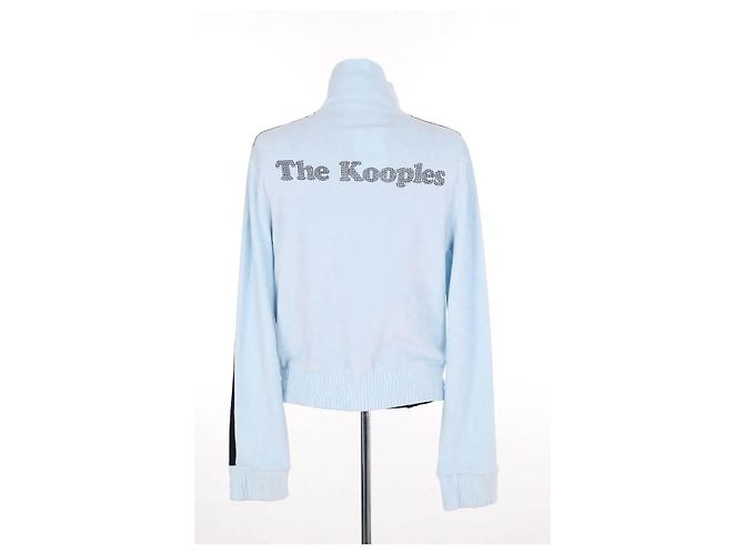 Chaleco azul de algodón The Kooples - vista 4