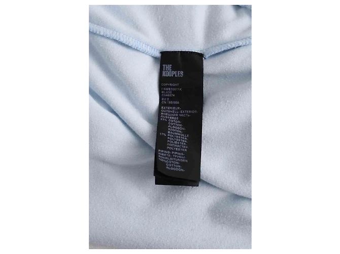 Chaleco azul de algodón The Kooples - vista 6
