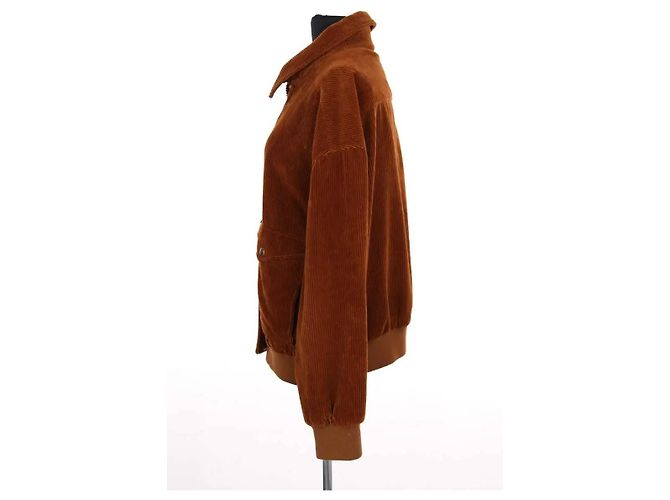 Chaqueta Soeur de algodón marrón - vista 3