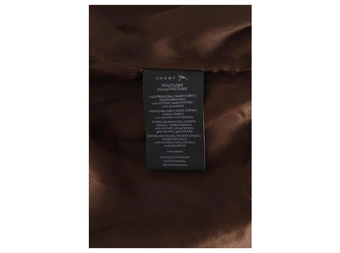 Chaqueta Soeur de algodón marrón - vista 6