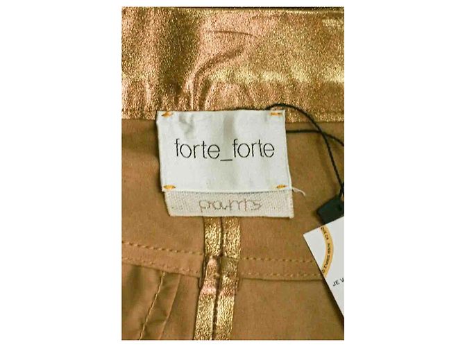 Autre Marque Pantalones rectos dorados - vista 5