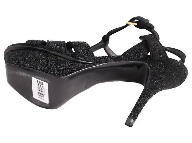 Autre Marque Décolleté Saint Laurent in pelle nera - vista 6