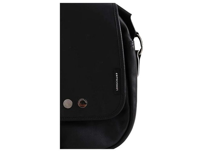 Borsa satchel Longchamp in pelle nera - vista 2