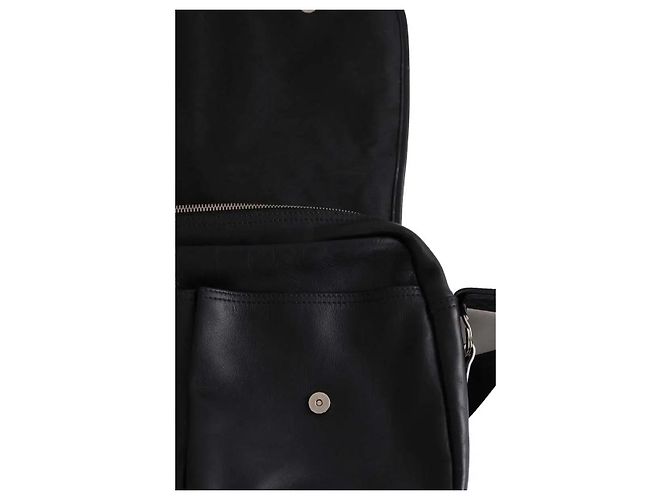 Borsa satchel Longchamp in pelle nera - vista 5