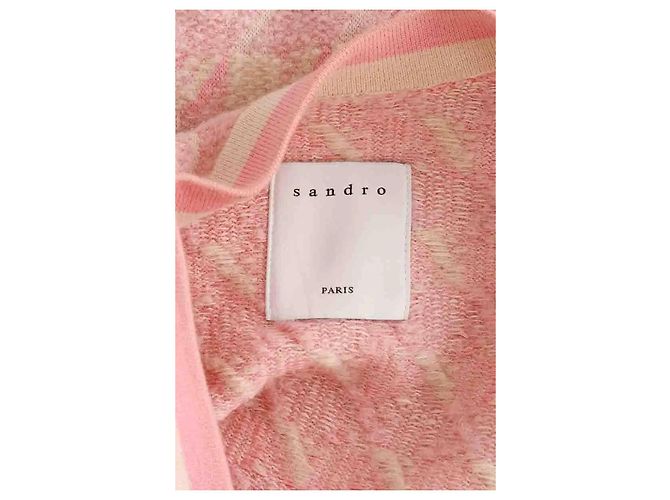 Sandro Cardigan aus Baumwolle Rosa - Ansicht 5