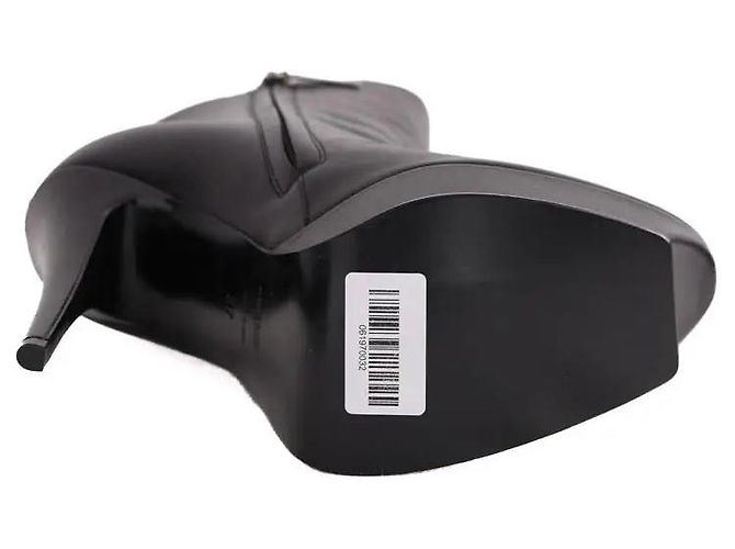 Autre Marque Botas Saint Laurent de cuero negro - vista 6
