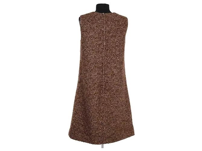 Vestido de lana marrón Dolce & Gabbana - vista 4