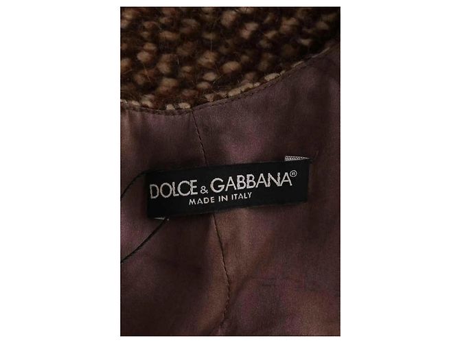 Vestido de lana marrón Dolce & Gabbana - vista 5