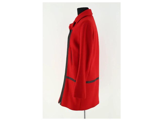Gerard Darel red wool coat - view 3