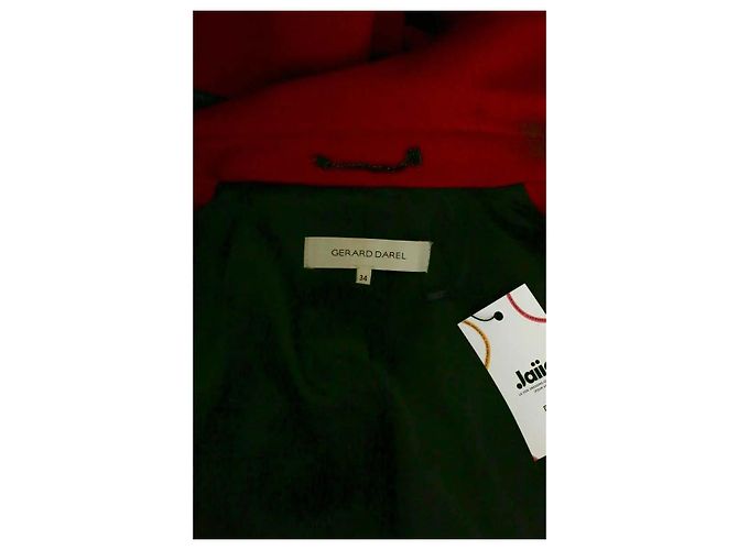 Gerard Darel red wool coat - view 6