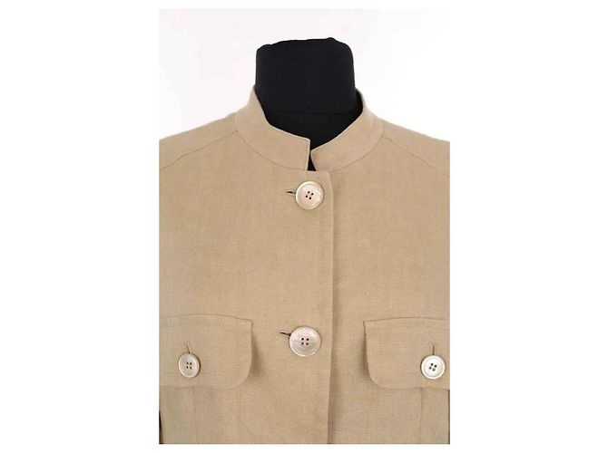 Chaqueta Max Mara de lino beige - vista 2