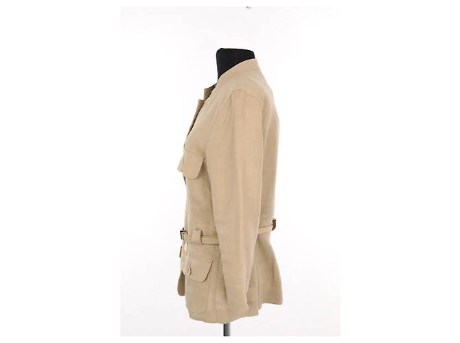 Chaqueta Max Mara de lino beige - vista 3