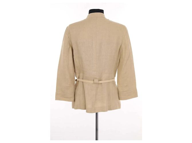 Chaqueta Max Mara de lino beige - vista 4