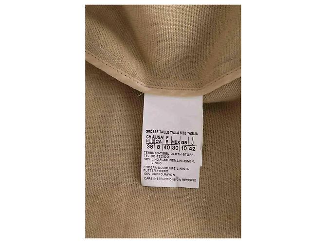Chaqueta Max Mara de lino beige - vista 6