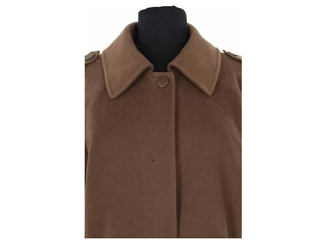 Abrigo de lana marrón Burberry - vista 2