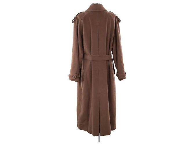 Abrigo de lana marrón Burberry - vista 5