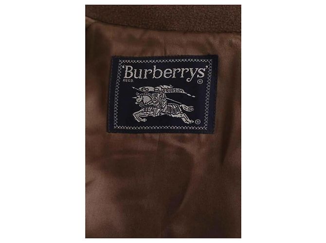 Abrigo de lana marrón Burberry - vista 6