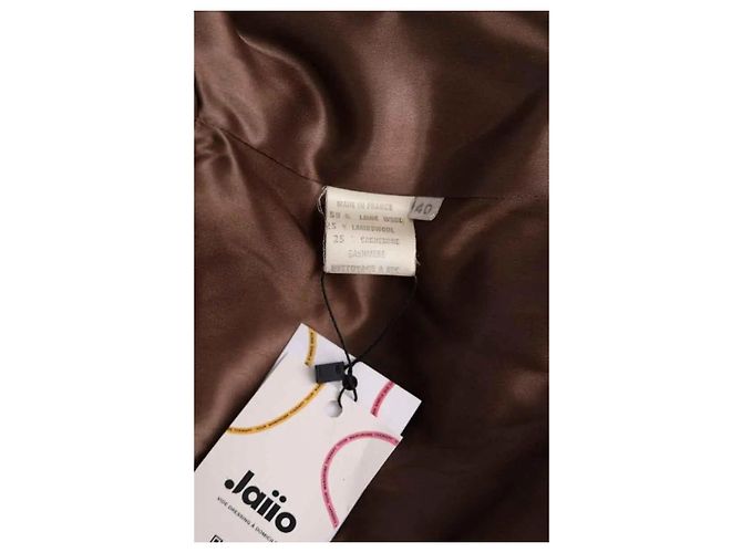 Abrigo de lana marrón Burberry - vista 7