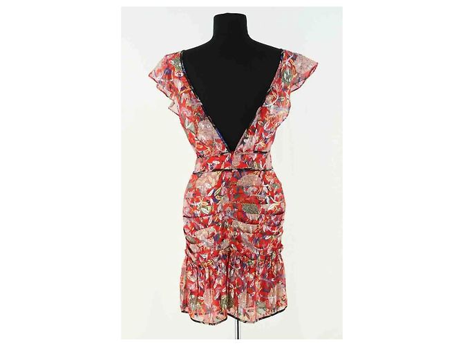 Ba&Sh Rotes Seidenkleid - Ansicht 4