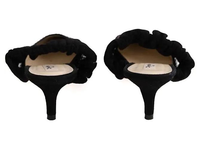 Tacchi Repetto in camoscio nero - vista 2