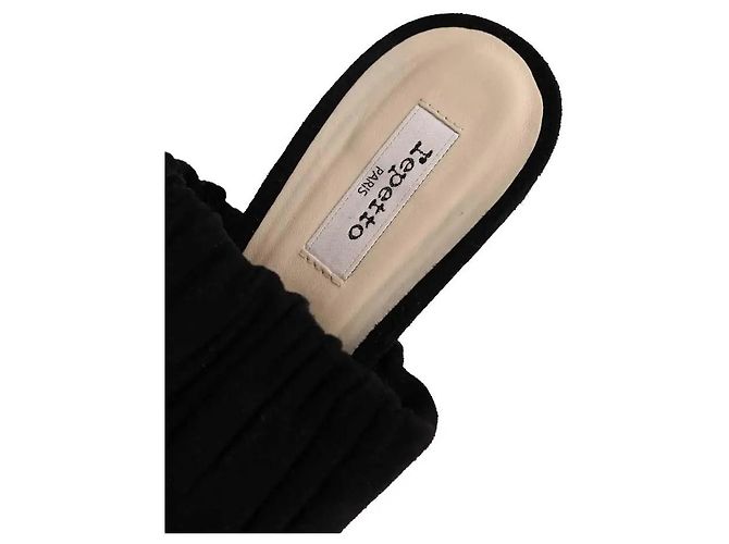 Tacchi Repetto in camoscio nero - vista 5