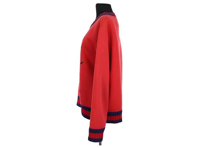 Sudadera roja de algodón Gucci - vista 3