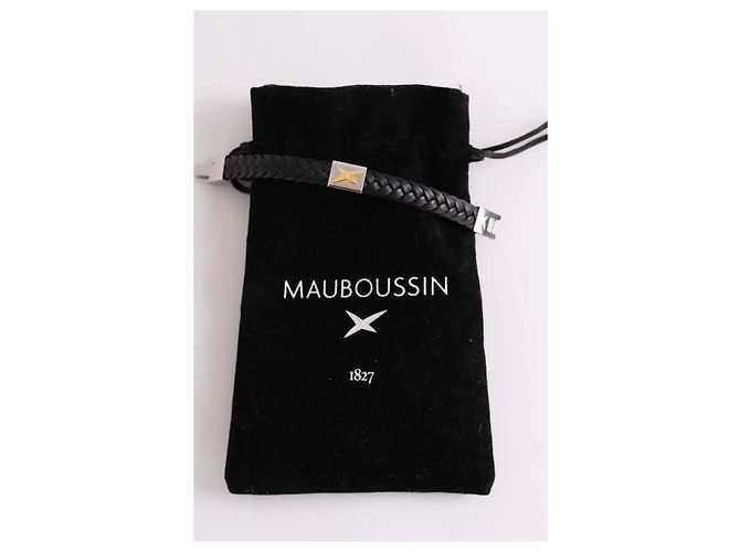 Altri gioielli da uomo Mauboussin Bracciale Mec j'te kiff nero - vista 5