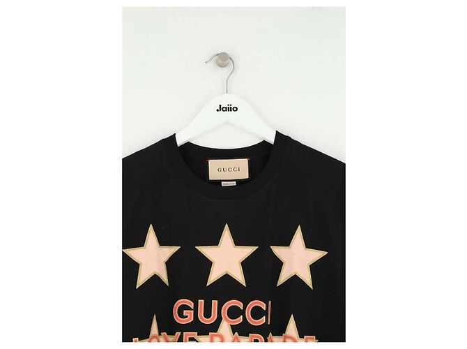 Camiseta de algodón negra Gucci - vista 2