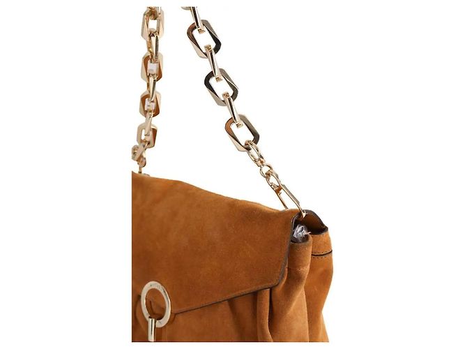 Borsa a tracolla Sandro in pelle camel - vista 2