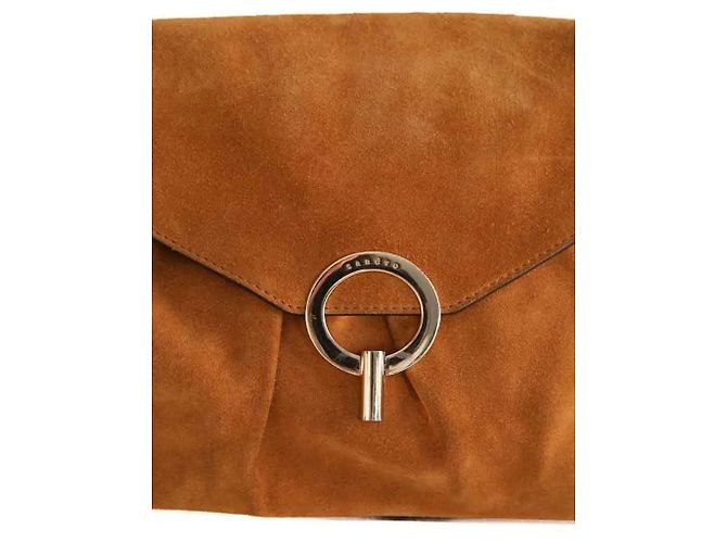 Borsa a tracolla Sandro in pelle camel - vista 5