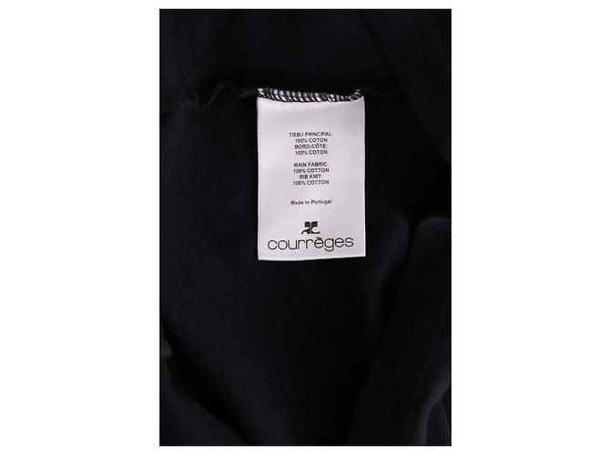 Vestido Courreges de algodón negro - vista 6