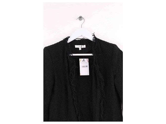 Schwarze Iro Jacke aus Baumwolle - Ansicht 2