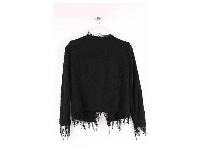 Schwarze Iro Jacke aus Baumwolle - Ansicht 3