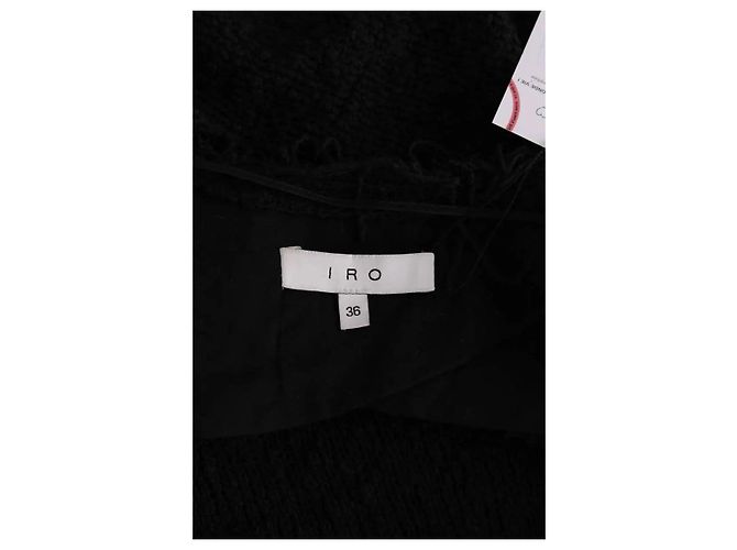 Schwarze Iro Jacke aus Baumwolle - Ansicht 5