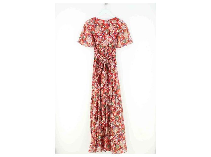 Ba&Sh Kleid aus roter Seide - Ansicht 3