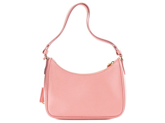 PRADA - Borsa a tracolla Re-Edition 2005 Mini Prada in pelle saffiano rosa - vista 3