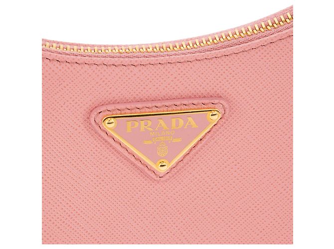 PRADA - Borsa a tracolla Re-Edition 2005 Mini Prada in pelle saffiano rosa - vista 5