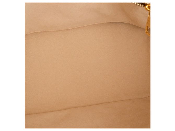 LOUIS VUITTON - Louis Vuitton Neverfull MM Shopper aus beigem Empreinte-Leder - Ansicht 7