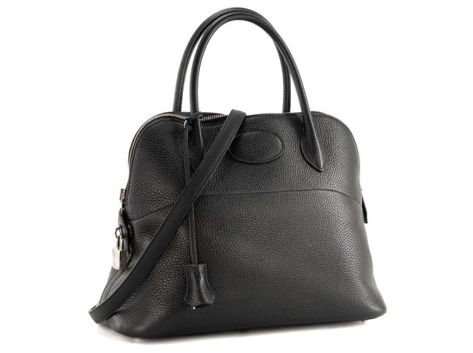 HERMÈS - Borsa a mano Bolide 31 Hermès in pelle clémence nera - vista 2
