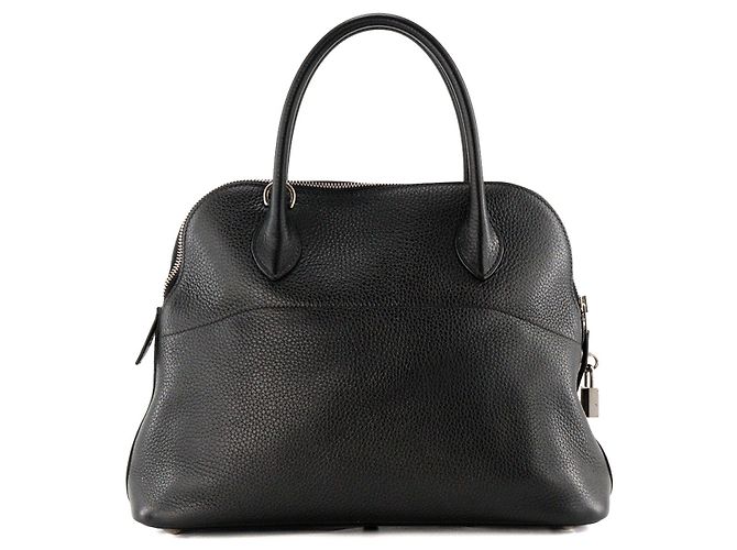 HERMÈS - Borsa a mano Bolide 31 Hermès in pelle clémence nera - vista 3