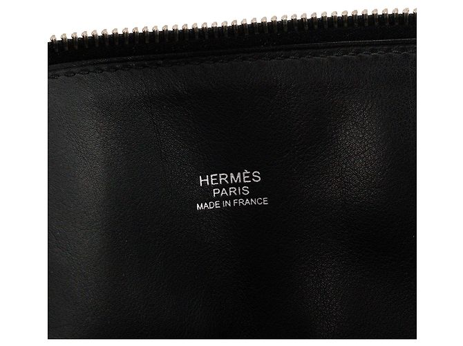 HERMÈS - Borsa a mano Bolide 31 Hermès in pelle clémence nera - vista 6