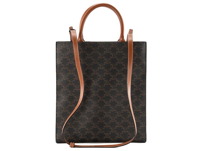Céline CELINE - Celine Vertical Cabas Tasche aus monogrammiertem beschichtetem Canvas - Ansicht 3