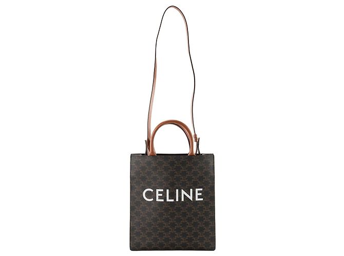 Céline CELINE - Celine Vertical Cabas Tasche aus monogrammiertem beschichtetem Canvas - Ansicht 5