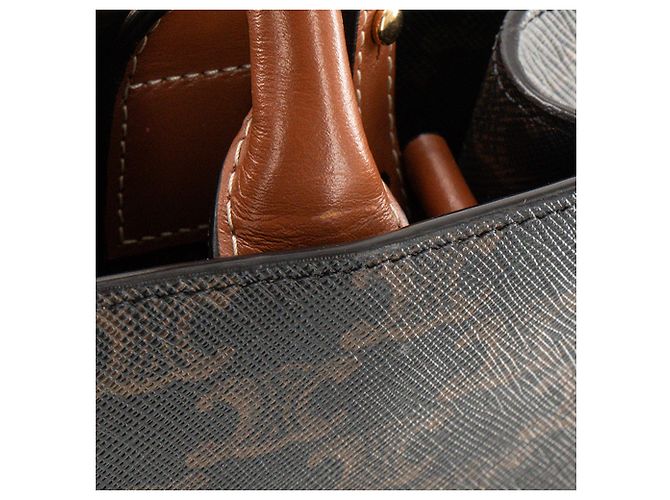 Céline CELINE - Celine Vertical Cabas Tasche aus monogrammiertem beschichtetem Canvas - Ansicht 6